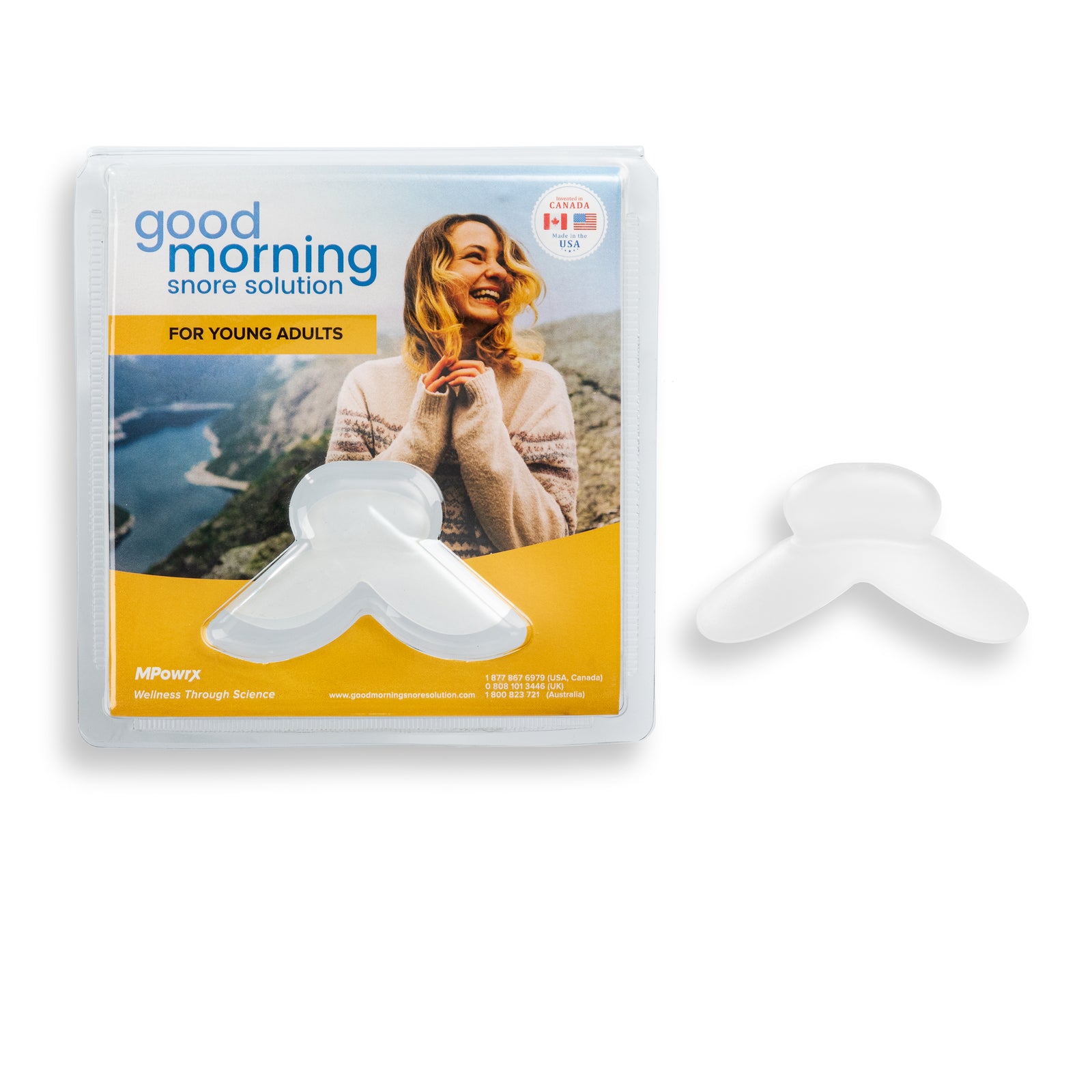 Adult Small Size mouthpiece to reduce snoring