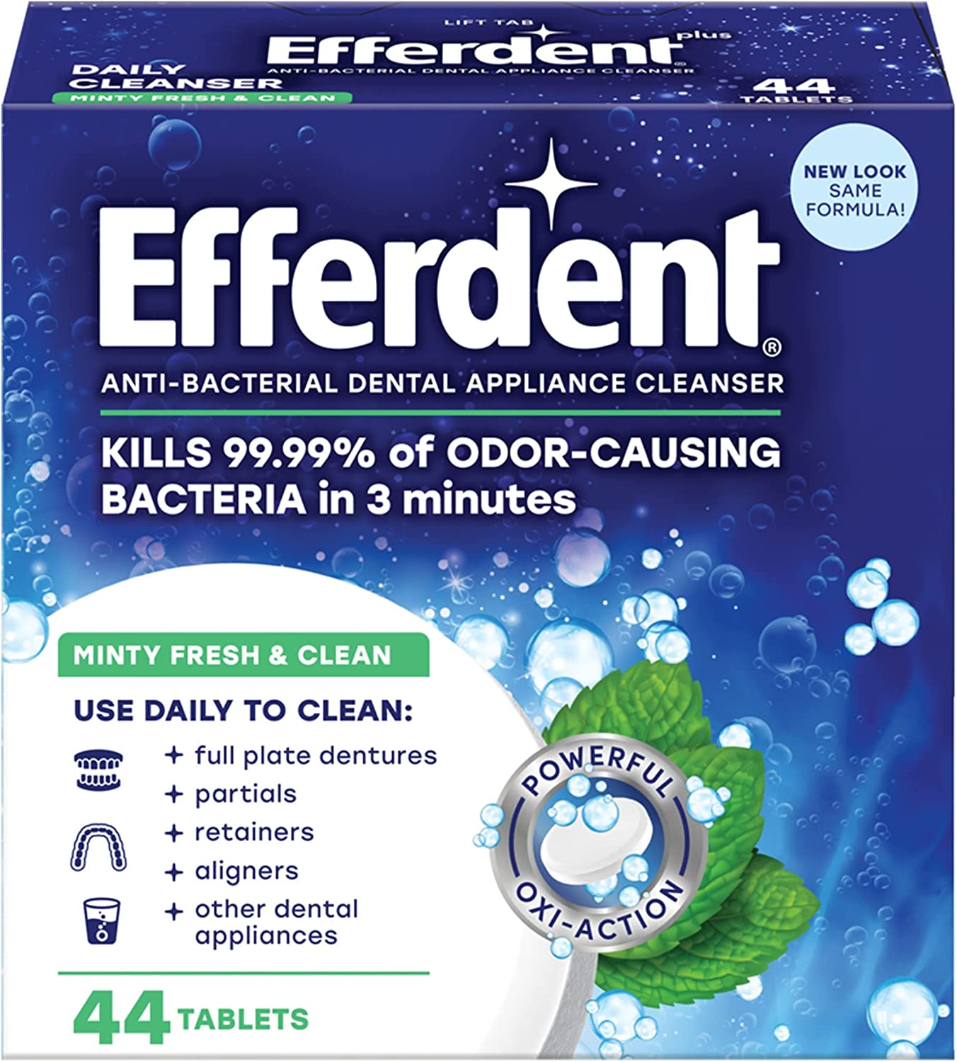 Efferdent Fresh Guard Certified Mouthpiece Cleaner 24 Packet