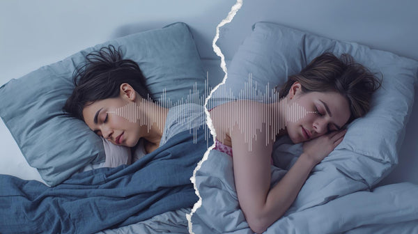 woman in different sleep positions because of restless sleep