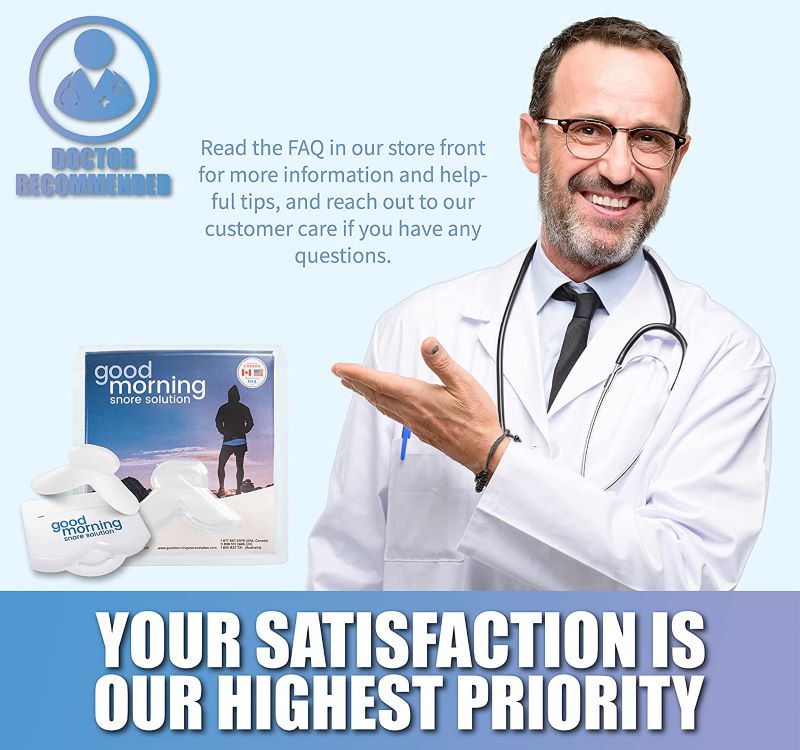 Doctor shown smiling, displaying package and mouthpiece as doctor recommended