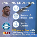 Snoring Ends Here. Shows the mouthpiece is doctor-created, FDA-cleared.